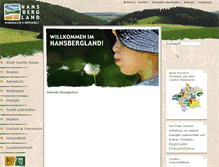 Tablet Screenshot of hansbergland.at